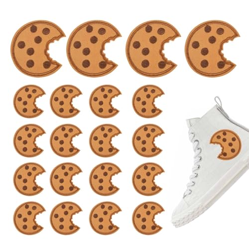 40 Stück Aufnäher Zum Aufbügeln Keks - 5.4Cm Kekse Zum Aufbügeln, Aufnäher Zum Aufbügeln 40 Cookies Kekse, Krümelmonster Keks Aufnäher, Kekse Als Aufnäher, Niedliche Cartoon Aufnäher, von Raypontia