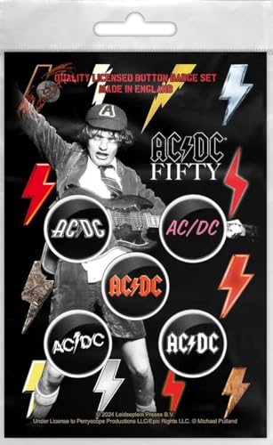 AC/DC Bolt Array Badge Pack von Razamataz