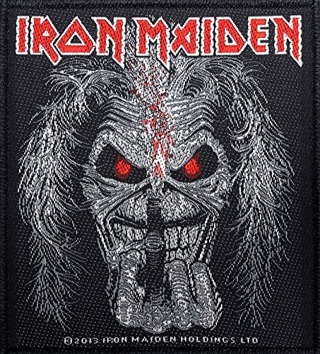 IRON MAIDEN Aufnäher EDDIE CANDLE FINGER Patch gewebt 9,5 x 10 cm von Razamataz