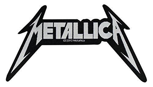 METALLICA Aufnäher SHAPED LOGO Patch gewebt 12 x 7 cm von Razamataz