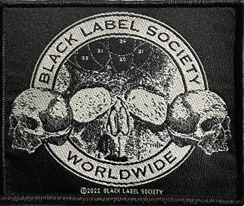 Razamataz Black Label Society Aufnäher, Totenkopf, 9cm x 10cm von Razamataz