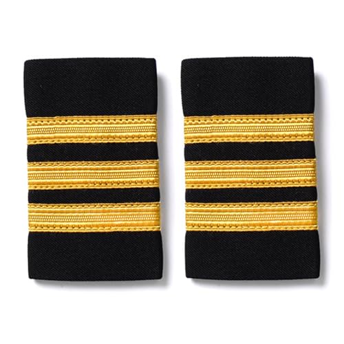 Rdxanc 1 Paar Handstickerei-Abzeichen, Schulterpolster, Schulterpolster, Brosche, Militär-Epaulette, für Kleidung und Taschen von Rdxanc