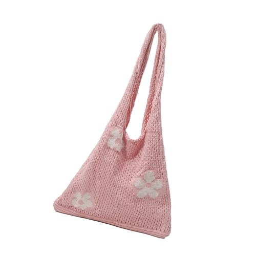 Rdxanc Gewebte Schultertasche mit Blumenmuster für Damen, leicht, atmungsaktiv, Netzstoff, Strandtasche, lässig, Outdoor, Unterarmtasche Rdxanc Gewebte Schultertasche mit Blumenmuster für Damen, leicht, atmungsaktiv, Netzstoff, Strandtasche, lässig, Outdoor, Unterarmtasche von Rdxanc