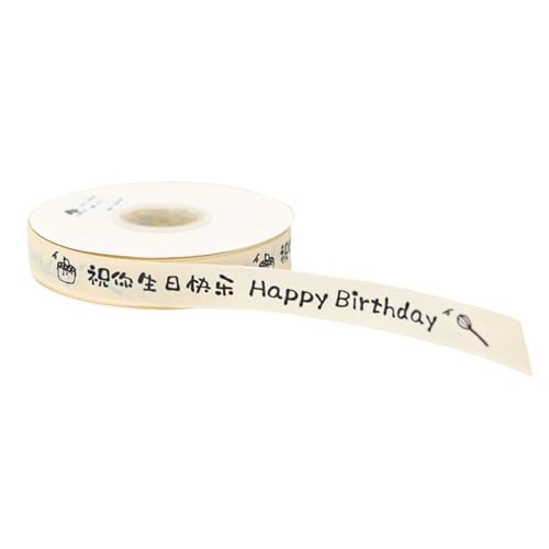 Rdxanc Happy Birthday Ribbon Dekoband Blumen Band Band zum Verpacken von Geburtstagstorten Dekorationen von Rdxanc