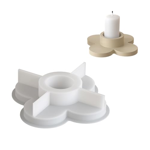 Rdxanc Mehrzweck-Silikon-Kleeblatt-Halter-Form-Set, tragbar, für Harz, Gips, Bastelbedarf, verschiedene Größen Rdxanc Mehrzweck-Silikon-Kleeblatt-Halter-Form-Set, tragbar, für Harz, Gips, Bastelbedarf, verschiedene Größen von Rdxanc