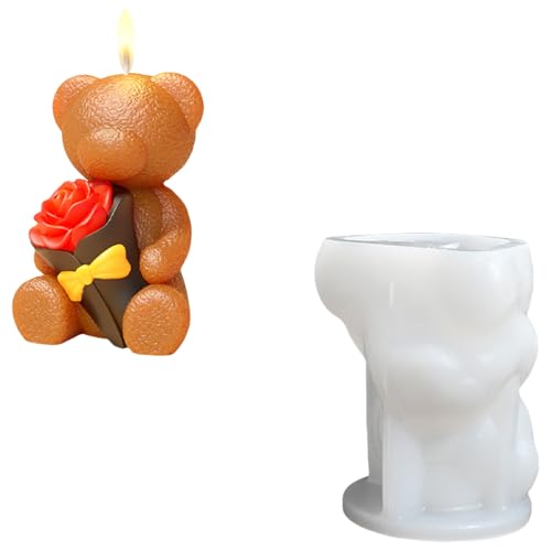 Rdxanc Silikon-Kerzenformen für Epoxidharz, Kaninchenbär, Kerzen, Seife, Fondant, Schokolade, Süßigkeiten, Backen, Zement, Ton, Formen Rdxanc Silikon-Kerzenformen für Epoxidharz, Kaninchenbär, Kerzen, Seife, Fondant, Schokolade, Süßigkeiten, Backen, Zement, Ton, Formen von Rdxanc