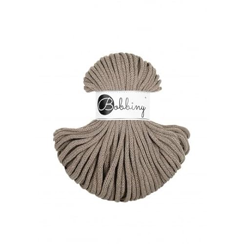 Premium Baumwoll-Flechtschnur - 5mm x 50m - Vielseitige Makramee-Kordel für Stricken, Weben, DIY-Basteln und Heimdekoration - Hochwertige Bunte Bastelschnur - Coffee von ReWu