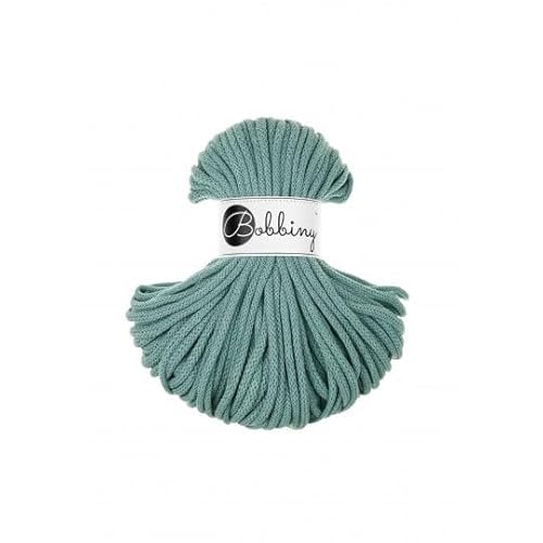 ReWu Premium Baumwoll-Flechtschnur - 5mm x 50m - Vielseitige Makramee-Kordel für Stricken, Weben, DIY-Basteln und Heimdekoration - Hochwertige Bunte Bastelschnur - Duck Egg Blue von ReWu