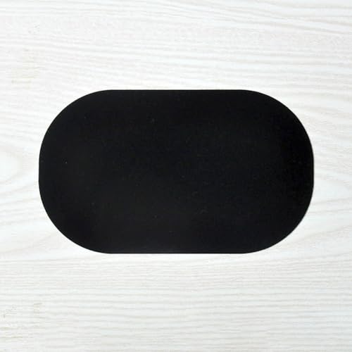 Bügelbild aus hochwertigem Wildledermaterial, ideal für schnelle Reparaturen an Kleidungsstücken (schwarz) von ReachMall