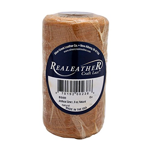 Realeather Crafts Realeather Artificial Künstliche Sinew, Nylon, Natur, x41Enx435 x420x430x441k von Realeather Crafts