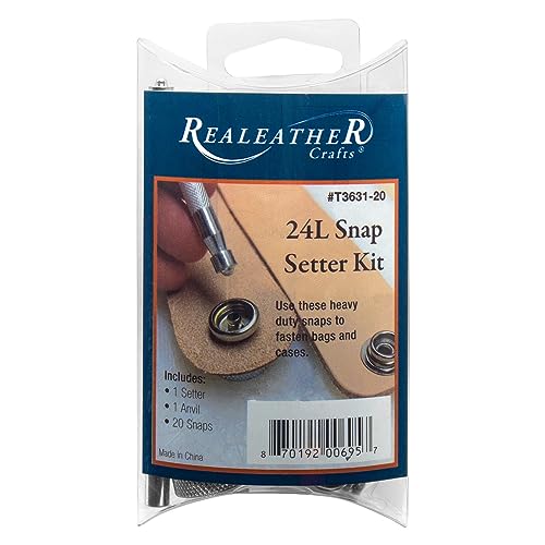 Realeather Crafts Snap Setter Kit Nickel 24 L von Realeather Crafts