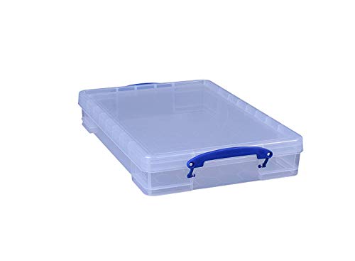 Really Useful Box 6 Stück x 10 Liter - 520 x 340 x 85 mm - für A3 Papier - transparent von Really Useful Box