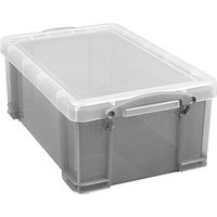 Really Useful Box Aufbewahrungsbox 9,0 l transparent, grau 39,5 x 25,5 x 15,5 cm von Really Useful Box