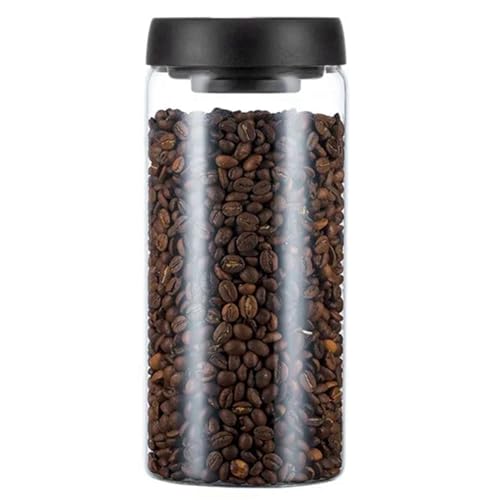 Reapyyt Vakuumversiegelter für Kaffeebohnen, Glas, Luftdichter BehäLter für Lebensmittel, Getreide, SüßIgkeiten, Frischhaltedose, 1800 Ml von Reapyyt