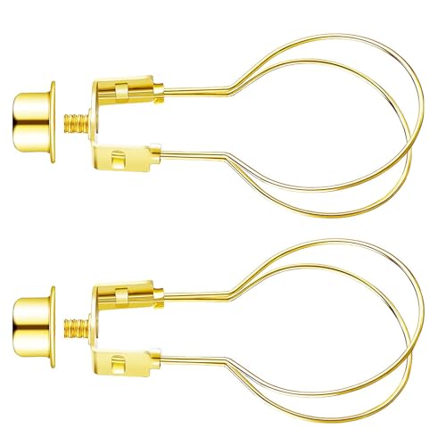 2 Stück Lampenschirm Glühbirnen Clip Adapter Clip On Lampenschirm Adapter Glühbirne Federclip Lampenschirm Befestigung von Rebellious