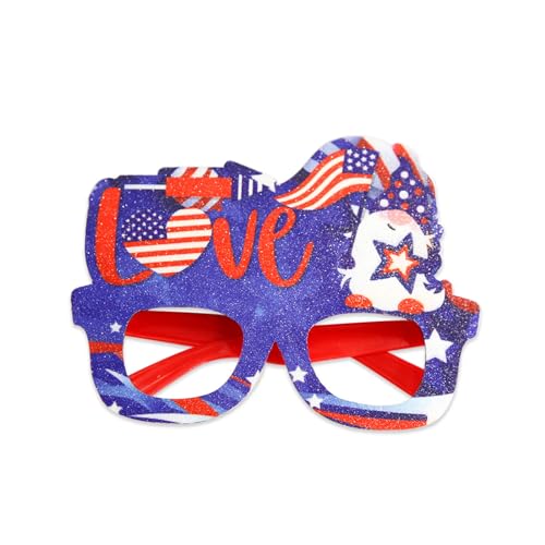 Amerikanische Unabhängigkeitstag-Brille, Brillen, Party, Feiern mit und Festlichkeiten, US-Buchstaben-Dekorationen, Unabhängigkeitstag, Partyzubehör von Rebellious