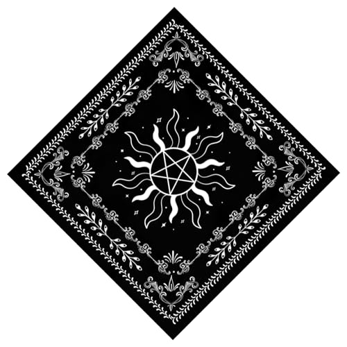 Rebellious Sun Star Astrologie Tischdecke Altäre Stoff Quadratische Gotteskarten Karten Tuch Tuch Hexerei Deck Stoff Dauer von Rebellious