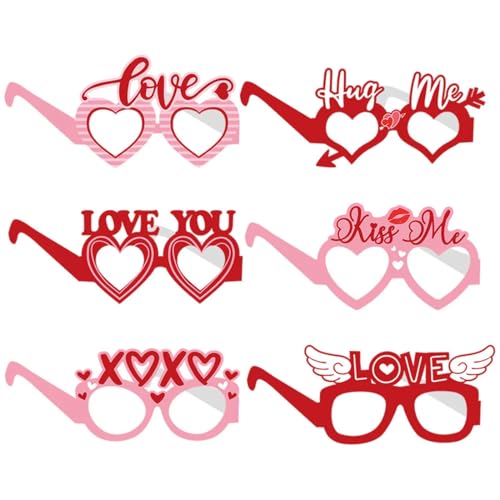 Reccisokz 6 Stück Brille Team Braut Haargummi,Bride Partybrille,jga brillen,brautjungfer geschenk,junggesellinnenabschied deko,bachelorette party,Foto-Requisiten für Hochzeitsfeiern von Reccisokz