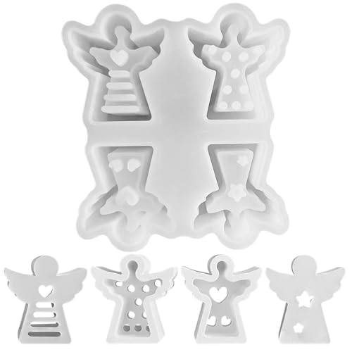 2 Stück Ostern Silikonformen Gießformen Engel, Silikonform Engel,Silikon GießForm Engel,Gipsformen zum GießEn,Kerzengel Transparent zum GießEn für Kerzen, Seife, Gips, Handwerk (4. Kompanie der Engel) 2 Stück Ostern Silikonformen Gießformen Engel, Silikonform Engel,Silikon GießForm Engel,Gipsformen zum GießEn,Kerzengel Transparent zum GießEn für Kerzen, Seife, Gips, Handwerk (4. Kompanie der Engel) von Recitem