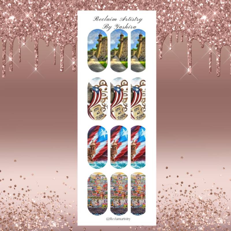 Porto Rico | Nagel Wasser Decals Nagelsticker Nägel Nagelversorgung von ReclaimArtistryShop