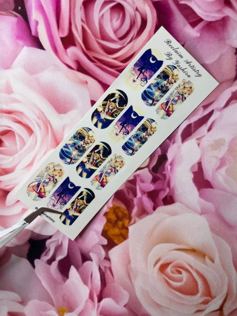 Sailor Moon Nailart | Nagel Wasser Decals Nagelsticker Nägel von ReclaimArtistryShop