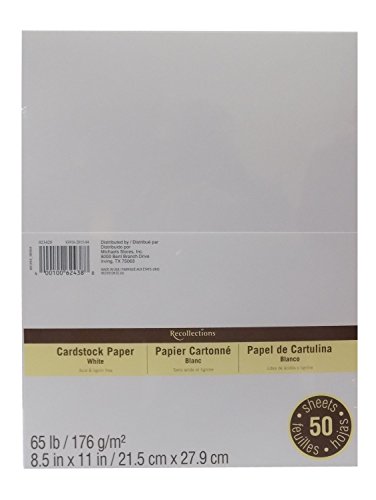 Cardstock Paper Value Pack, 8.5 x 11 in White by Recollections by Recollections von Recollections