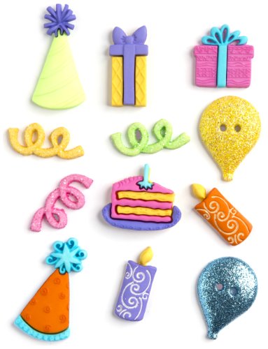 Récréatys Happy Birthday Dress It Up Embellishments DIUBTN-2168 von Jesse James