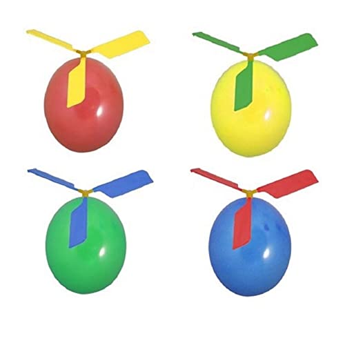 Red Deer Toys Ballonhubschrauber Spielzeug mit 18 Ballons, 3 Hubschraubern und Propellern, ideal zum Füllen von Partytüten für Jungen und Mädchen von Red Deer Toys