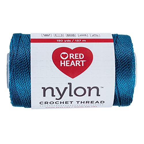 Red Heart 138.0053P01 Häkelgarn Garn, Nylon, blaugrün, 150 Yards von Red Heart