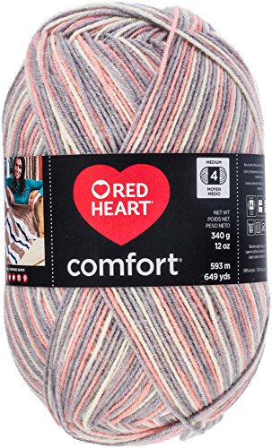 Red Heart E707D.4152 Comfort Garn, grau bedruckt von Red Heart