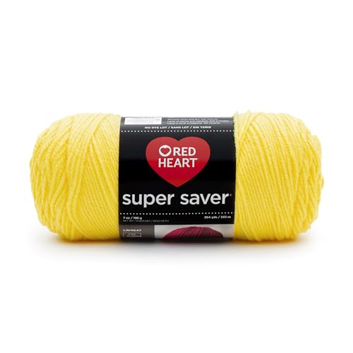 Red Heart Garn-Modell Super Saver. Feststoffe Solides Gelb von Red Heart