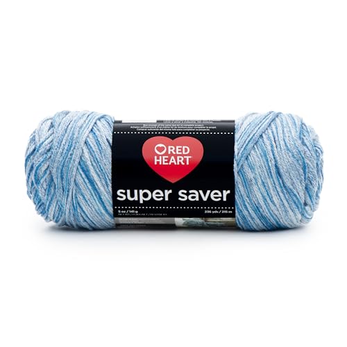 Red Heart Spargarn Super Saver Garn, Acryl, Druck – Lapis, 22.86 x 7.62 x 7.62 cm, 215 von Red Heart