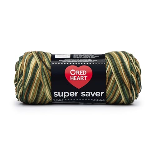 Red Heart Super Saver Garn, Acryl, Druck - Woodsy, 11.67 x 27.4 x 11.67 cm, 215 von Red Heart