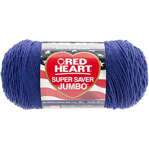 Red Heart Super Saver Garn, weiches Marineblau, Acryl, 681 von Red Heart