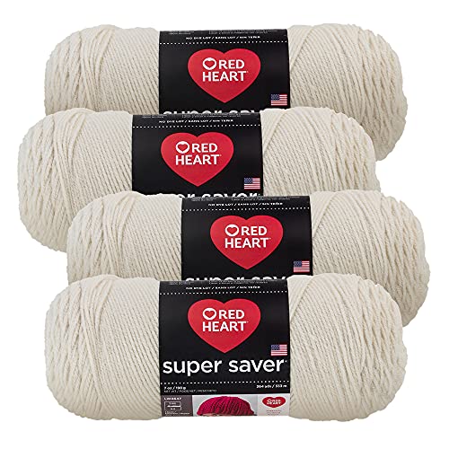 Red Heart Super Saver Garn (4er Pack mit 200 g Knäuel) (Aran) von Red Heart