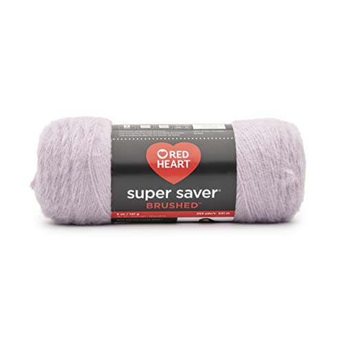 Red Heart Super Saver Gebürstetes Lilac Dew Garn – 3 Packungen mit 140 g – Acryl – 4 Medium (Kammgarn) – 220 Meter – Stricken/Häkeln von Red Heart