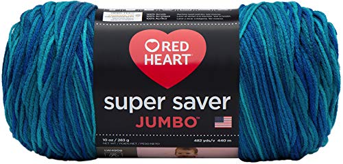 Red Heart Super Saver Jumbo E302C, Aras, Acryl, Ara, 1 Pack, 880 von Red Heart