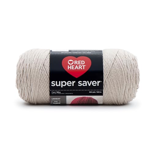 Red Heart Yarn Red Heart Super Saver, Acryl, Solide Haferflocken, Each, 333 von Red Heart