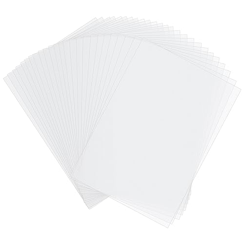 Redamancy Weiß Transparentpapier, 50 Blatt A4 Seidenpapier Tracing Paper, Durchsichtige Papier, Pauspapier für Skizzieren, Pausieren, Verpacken, Zeichnen von Redamancy