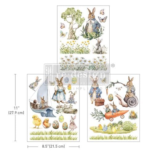 Re-Design with Prima, Bunny Trails Middy Transfers von Redesign with Prima