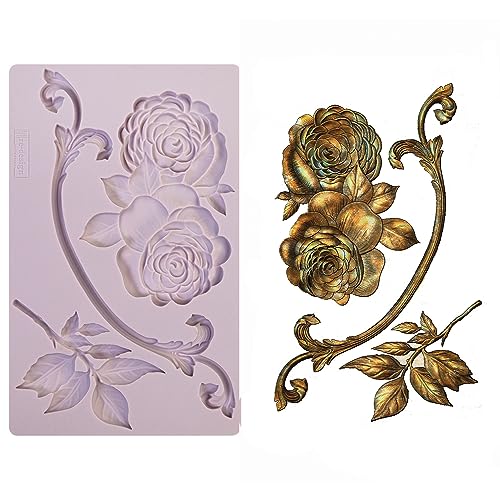 Redesign With Prima 655350648152 Victorian Rose Clay, Soap Making Molds,Pottery & Modeling Clays, 5"x8"x8mm von Redesign with Prima