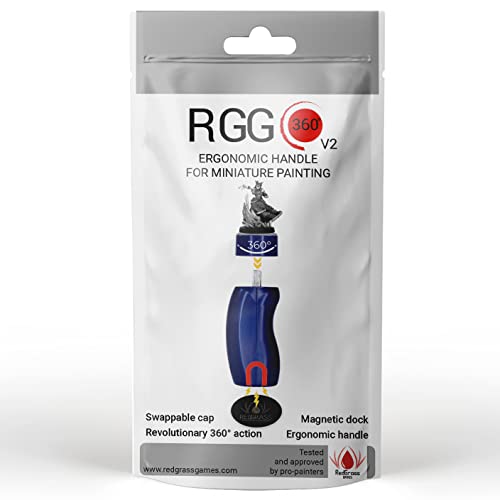 Redgrassgames RGG 360 V2 Painting Handle for Miniature - Magnet - Blue Grey Edition von Redgrassgames