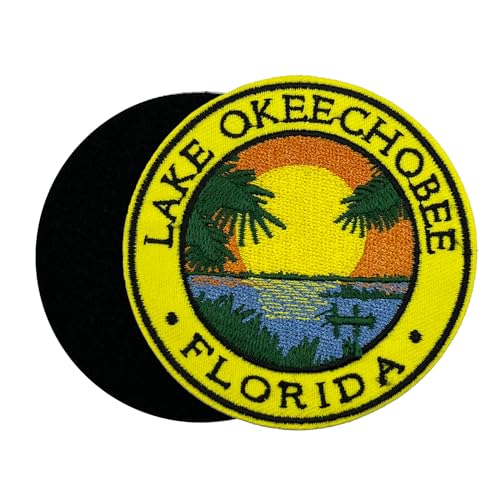 7,6 cm Lake Okeechobee Florida bestickter Klettverschluss von ReelFun