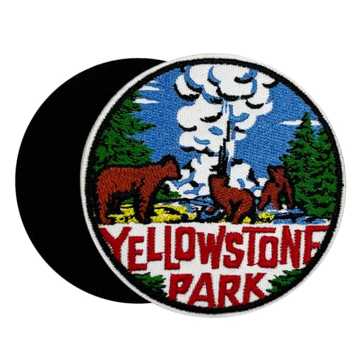 7,6 cm Yellowstone National Park bestickter Klettverschluss von ReelFun