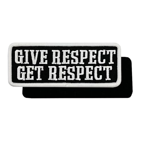 Aufnäher mit Aufschrift "Give Respect Get Respect Outlaw Club", bestickt, 10,2 cm von ReelFun