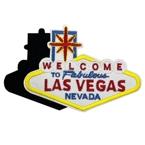 Aufnäher mit Aufschrift "Welcome to Fabulous Las Vegas", bestickt, 10,2 cm von ReelFun