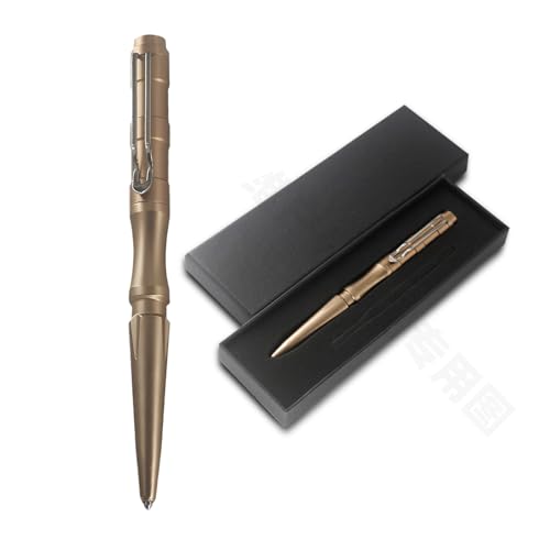 Regerly Tactical Pen, 1 Stück Taktischer Stift Taktischer Kugelschreiber Selbstverteidigungs-Stift Multitool Pen Multifunktional Glasbrecher Stift für Schreiben Emergent Tool Und Tactical Defense von Regerly