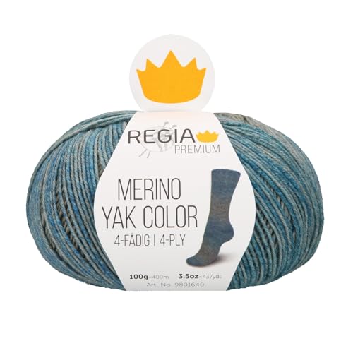 REGIA Premium Merino Yak Color 4-fach 08513 - seaweed color von Regia
