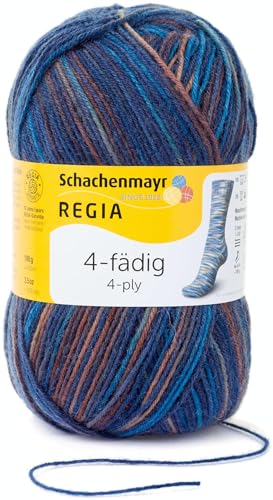 Regia Schachenmayr 4-Fädig Color, 100G Skater Handstrickgarne von Regia