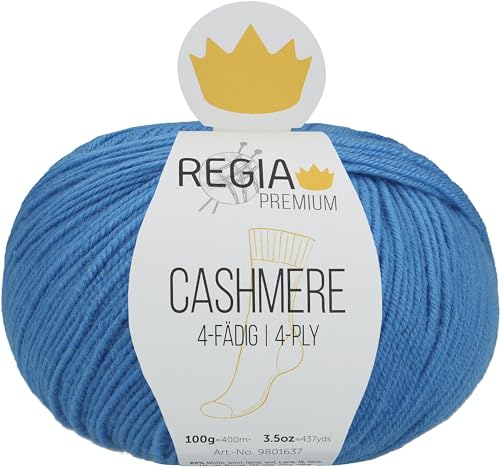 Regia Premium Cashmere, 100G Campanula Handstrickgarne von Regia